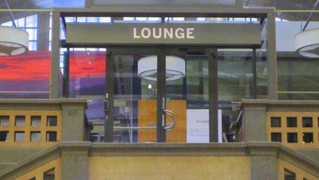 Sommarstängd SJ lounge på Stockholm Central